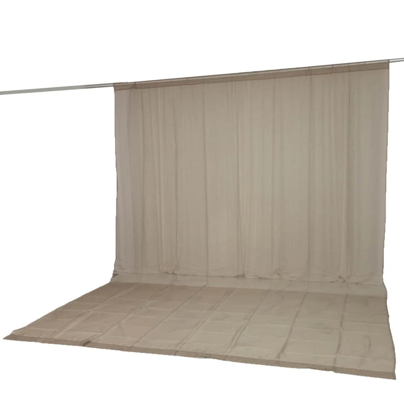 10ft x 14ft Chiffon Sheer Backdrop Curtain Panel Draping Fabric