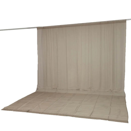 10ft x 14ft Chiffon Sheer Backdrop Curtain Panel Draping Fabric
