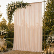 10ft x 14ft Chiffon Sheer Backdrop Curtain Panel Draping Fabric