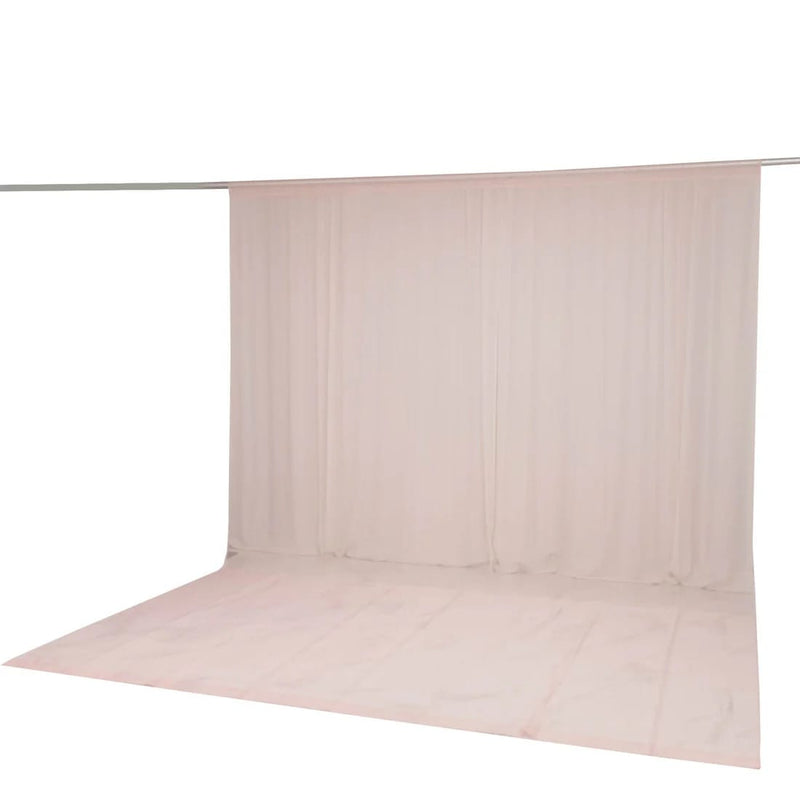 10ft x 14ft Chiffon Sheer Backdrop Curtain Panel Draping Fabric