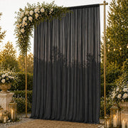 10ft x 14ft Chiffon Sheer Backdrop Curtain Panel Draping Fabric