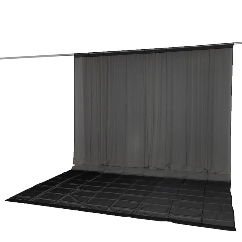 10ft x 14ft Chiffon Sheer Backdrop Curtain Panel Draping Fabric