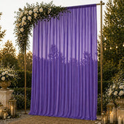 10ft x 14ft Chiffon Sheer Backdrop Curtain Panel Draping Fabric