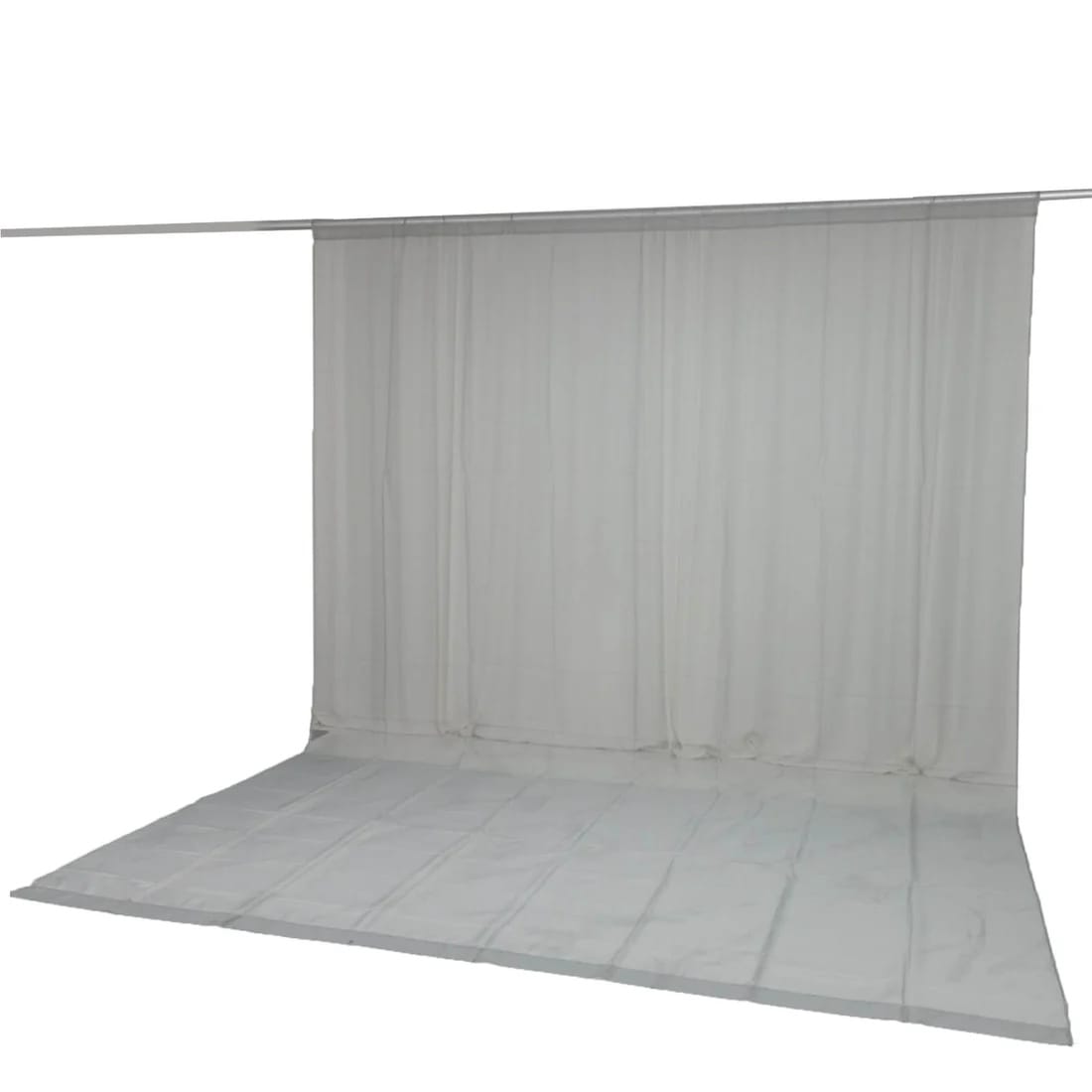 10ft x 14ft Chiffon Sheer Backdrop Curtain Panel Draping Fabric