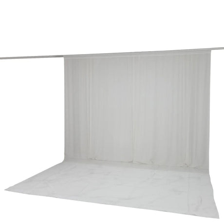 10ft x 14ft Chiffon Sheer Backdrop Curtain Panel Draping Fabric