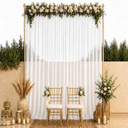 10ft x 14ft Chiffon Sheer Backdrop Curtain Panel Draping Fabric