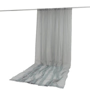 10ft x 14ft Chiffon Sheer Backdrop Curtain Panel Draping Fabric CUR_PANORGZ_10X14_SILV