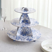 11" Round 3-Tier Cardboard Cupcake Stand