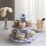 11" Round 3-Tier Cardboard Cupcake Stand