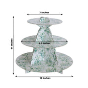 11" Round 3-Tier Cardboard Cupcake Stand