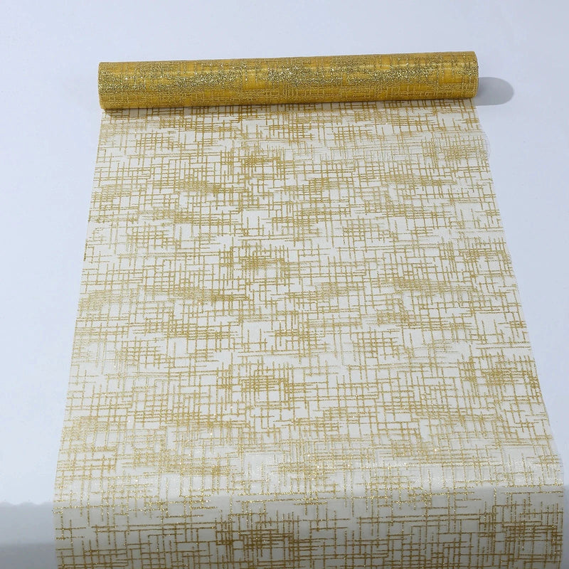 11" x 108" Metallic Glitter Mesh Polyester Table Runner