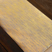 11"x108" Metallic Brushed Non-Woven Faux Suede Table Runner - Gold RUN_MET09_GOLD