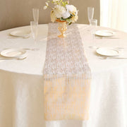 11"x108" Metallic Brushed Non-Woven Faux Suede Table Runner - Gold RUN_MET09_GOLD