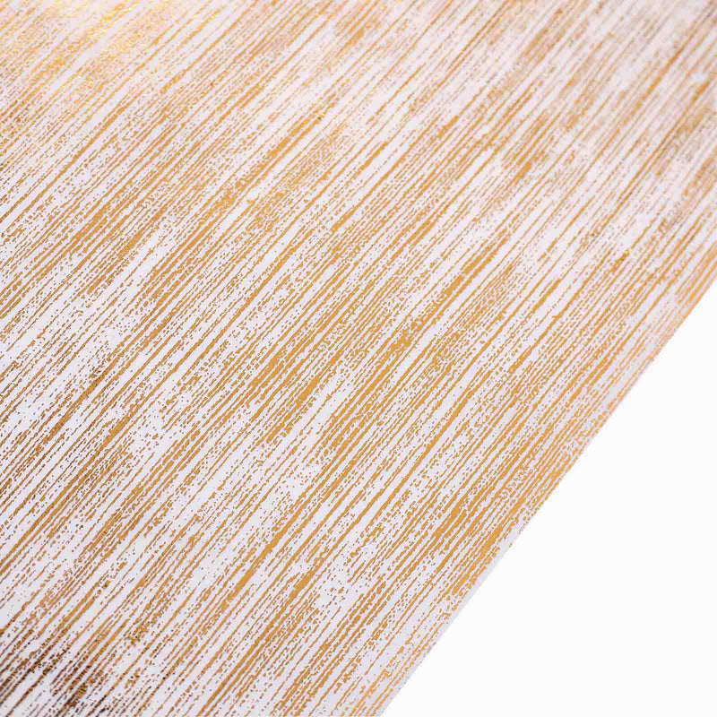 11"x108" Metallic Brushed Non-Woven Faux Suede Table Runner - Gold RUN_MET09_GOLD