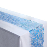 11"x108" Metallic Thin Mesh Polyester Table Runner Wedding Linens