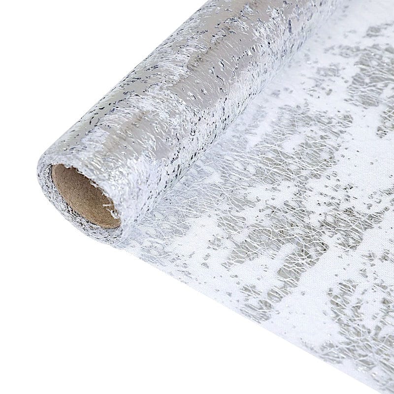 11"x108" Metallic Thin Mesh Polyester Table Runner Wedding Linens