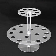 12" Acrylic 2 Tier 24-Slot Ice Cream Cone Holder - Clear DSP_TR0008_24_CLR