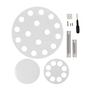 12" Acrylic 2 Tier 24-Slot Ice Cream Cone Holder - Clear DSP_TR0008_24_CLR