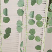 12 Artificial 6.5 ft Silk Eucalyptus Leaves Garland - Green ARTI_GLND_GRN023