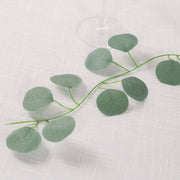 12 Artificial 6.5 ft Silk Eucalyptus Leaves Garland - Green ARTI_GLND_GRN023