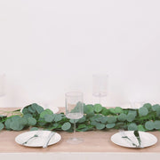12 Artificial 6.5 ft Silk Eucalyptus Leaves Garland - Green ARTI_GLND_GRN023