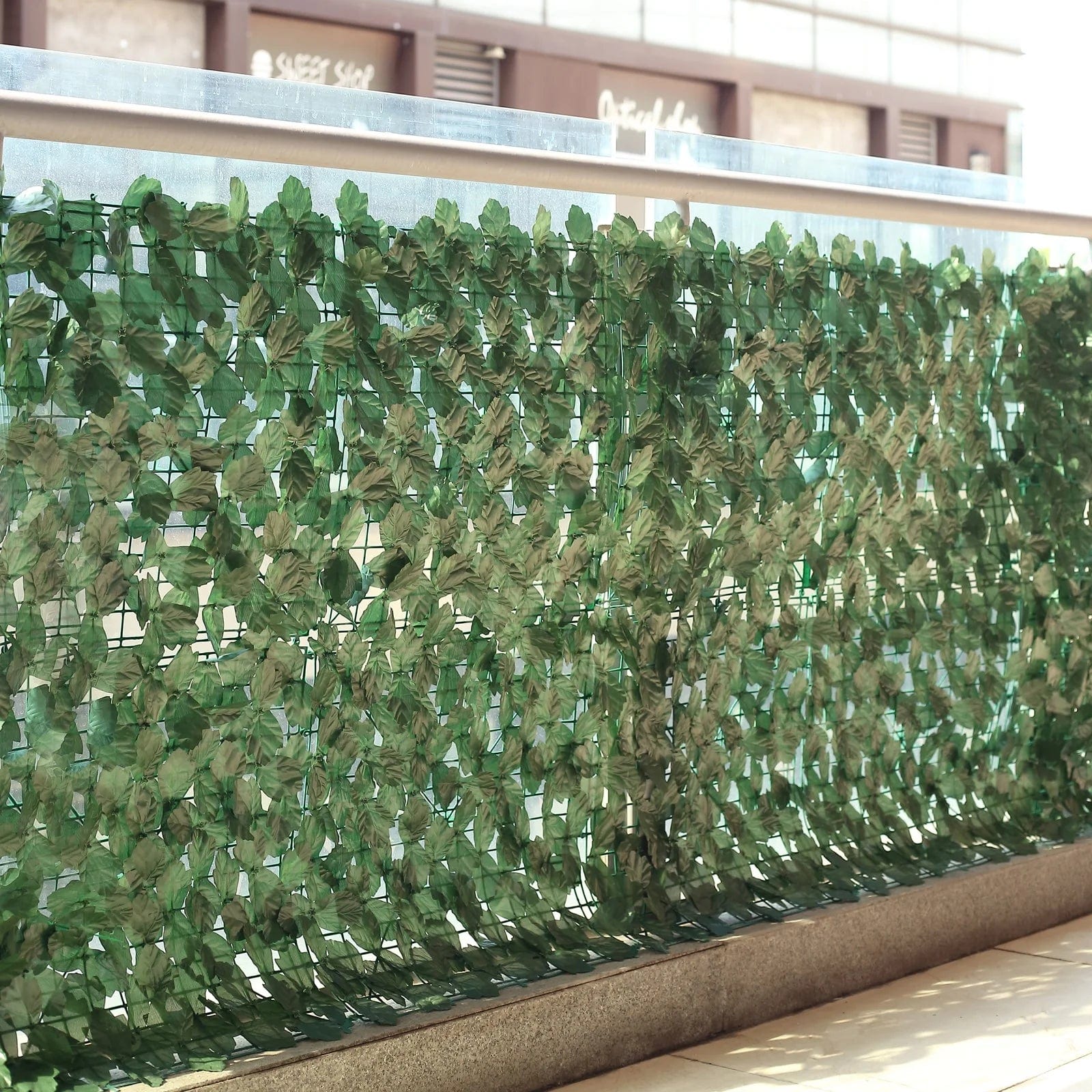 12 Artificial Ivy Privacy Screen Fence Wall Panel - Dark Green ARTI_PAN02_IVY_GRN