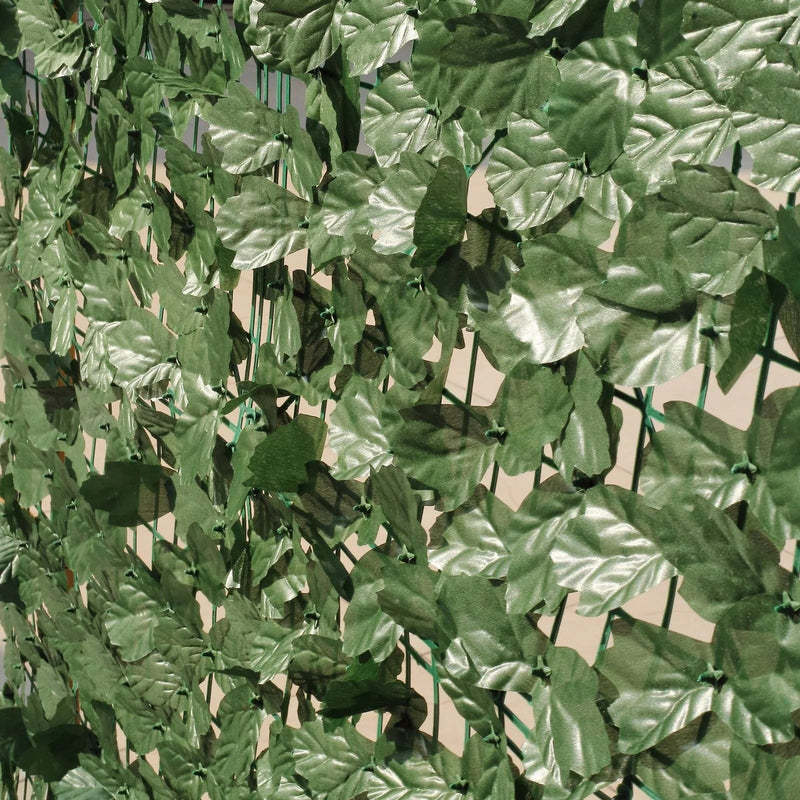 12 Artificial Ivy Privacy Screen Fence Wall Panel - Dark Green ARTI_PAN02_IVY_GRN
