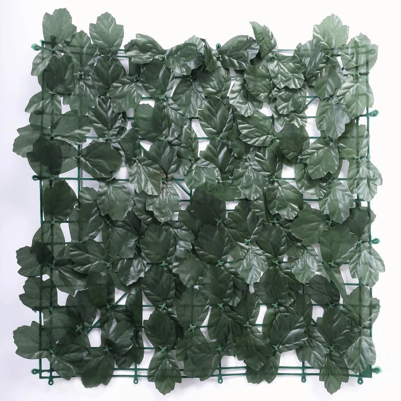 12 Artificial Ivy Privacy Screen Fence Wall Panel - Dark Green ARTI_PAN02_IVY_GRN