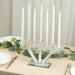 12" Crystal 7 Branch Glass Candelabra with Crystal Filler CHDLR_CAND_037_7_CLR
