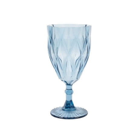 12 Diamond Cut 11oz Vintage Goblets Plastic Wine Glasses DSP_CUWN014_11_086_PK12