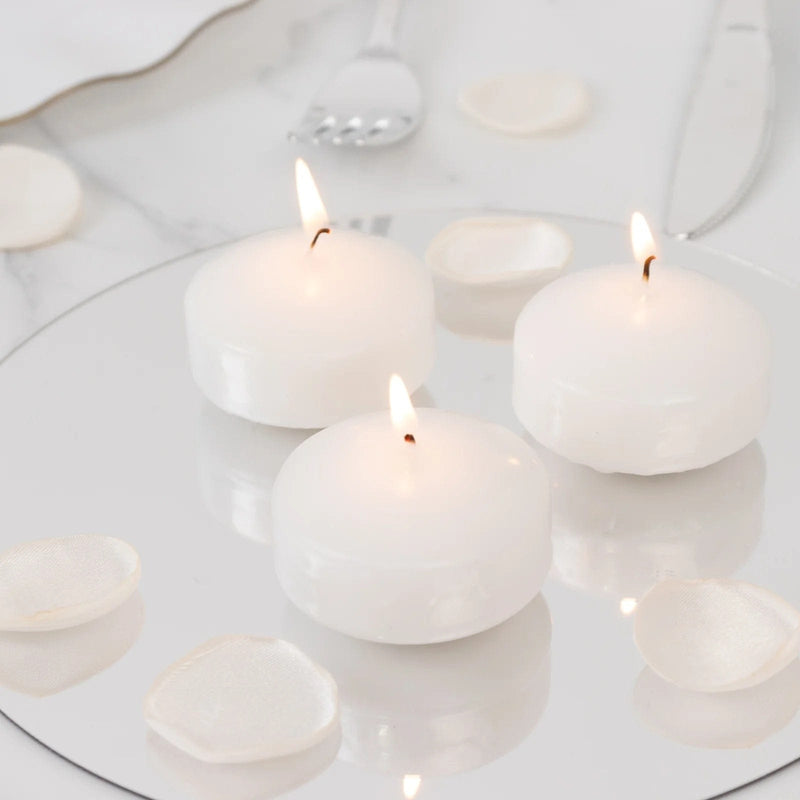 12 Dripless 2" Unscented Floating Candles