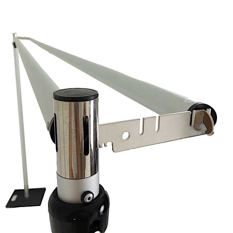 12 ft x 12 ft Pipe and Drape Backdrop Stand with Double Cross Bars - Silver and Black BKDP_STND_ALUM_12X12_DB