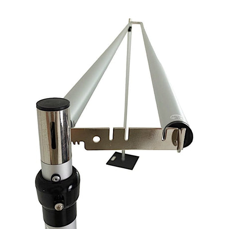 12 ft x 12 ft Pipe and Drape Backdrop Stand with Double Cross Bars - Silver and Black BKDP_STND_ALUM_12X12_DB