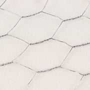 12 ft x 16 ft Galvanized Metal Hexagonal Chicken Craft Wire Mesh - Silver CRAF_WIRE03_16_SILV