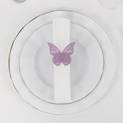 12 Laser Cut 3D Butterfly Paper Napkin Rings