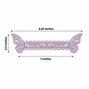 12 Laser Cut 3D Butterfly Paper Napkin Rings