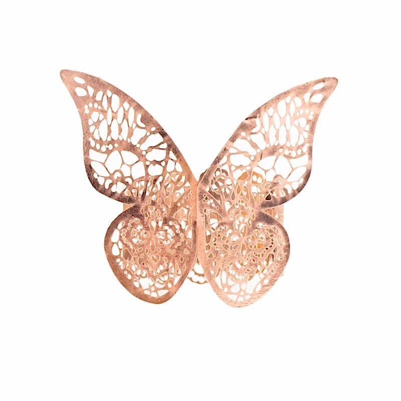 12 Laser Cut Butterfly Napkin Rings Wedding Party Gift