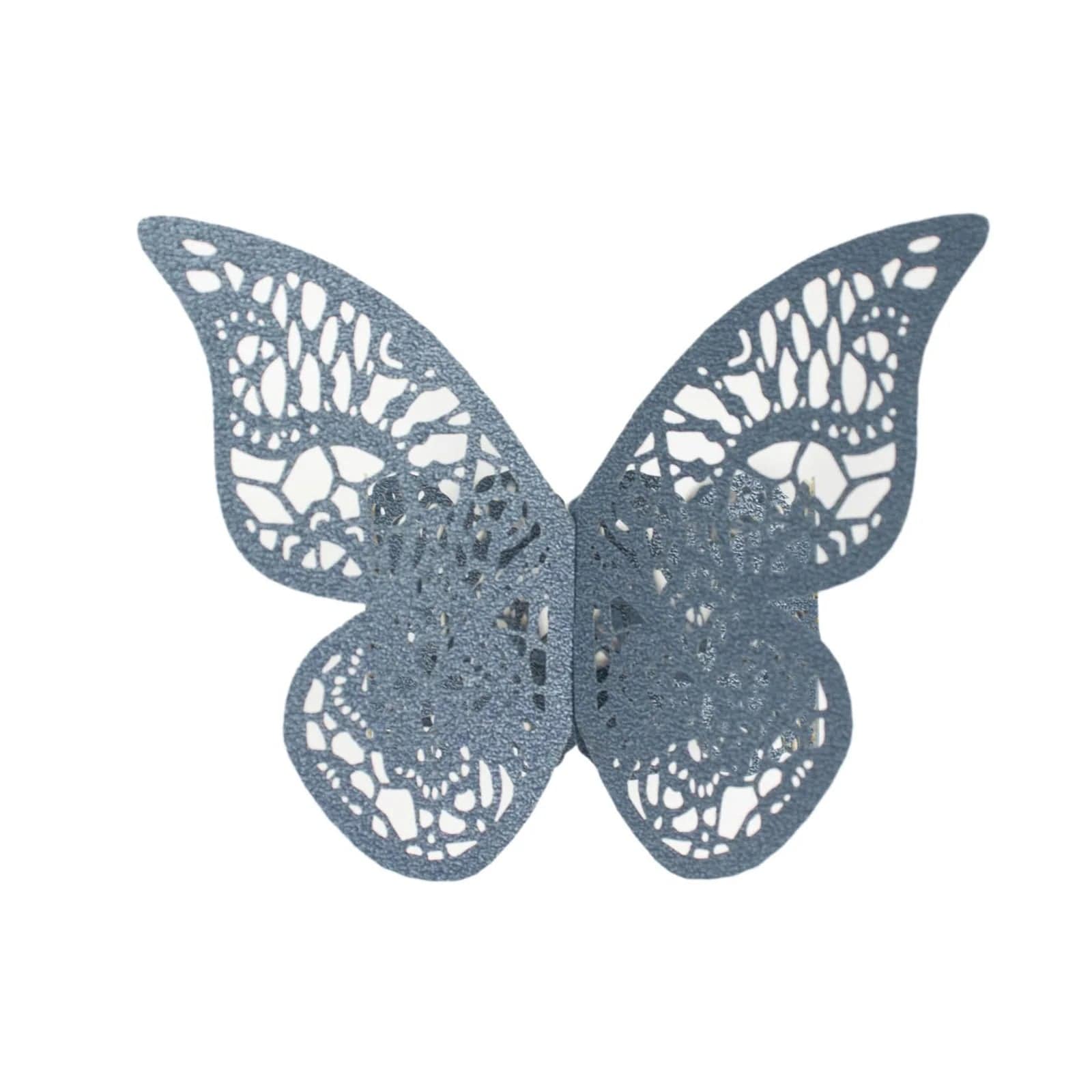 12 Laser Cut Butterfly Napkin Rings Wedding Party Gift