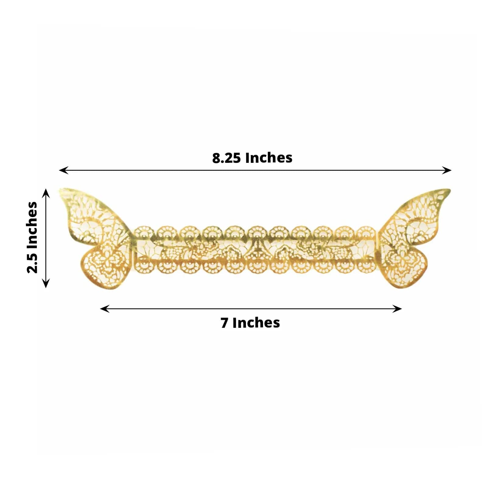 12 Laser Cut Butterfly Napkin Rings Wedding Party Gift