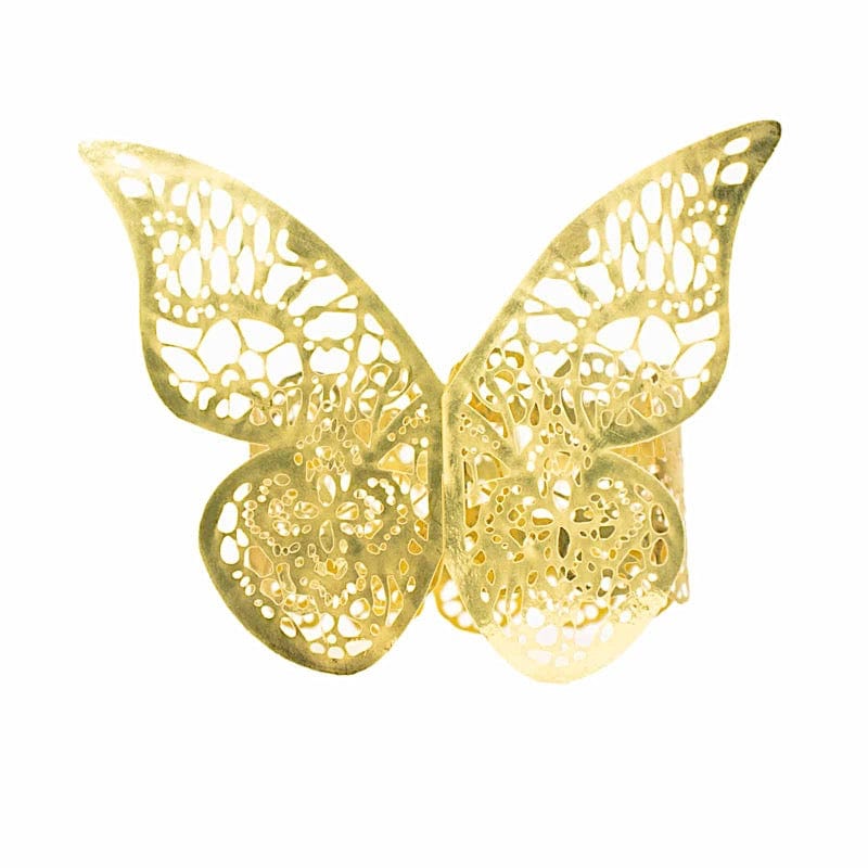 12 Laser Cut Butterfly Napkin Rings Wedding Party Gift