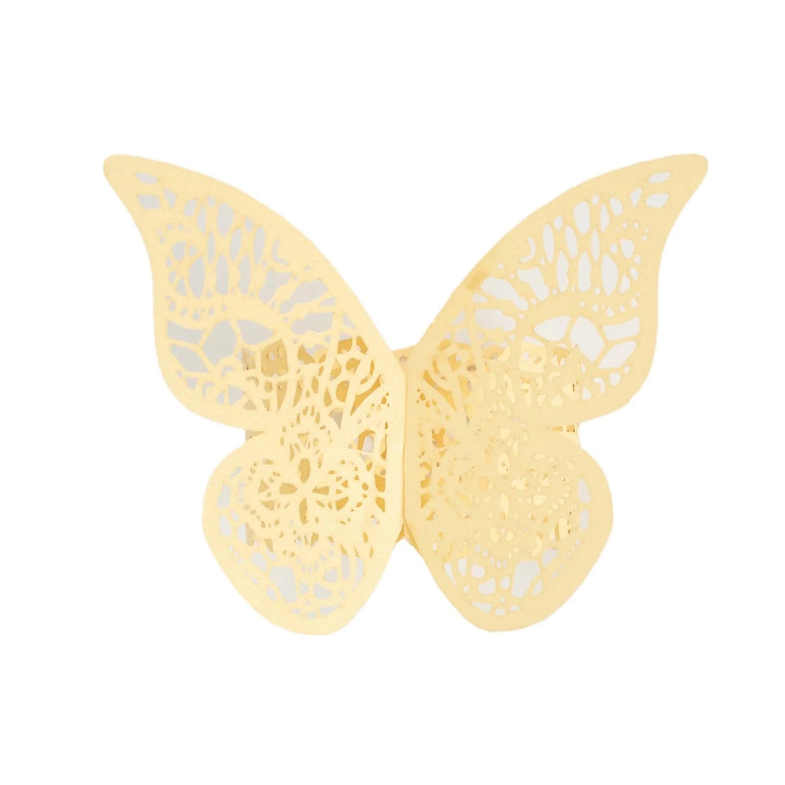 12 Laser Cut Butterfly Napkin Rings Wedding Party Gift