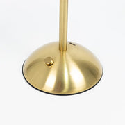 12" Metal LED Table Lamp with Fluted Acrylic Shade - Gold LED_MET_LAMP05_12_GOLD