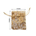 12 Metallic 4" x 5" Foil Polyester Drawstring Favor Gift Bags