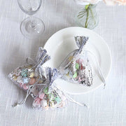 12 Metallic 4" x 5" Foil Polyester Drawstring Favor Gift Bags