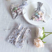 12 Metallic 4" x 5" Foil Polyester Drawstring Favor Gift Bags