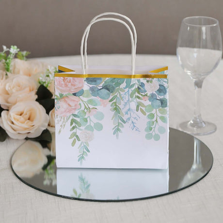 12 Paper Gift Bags with Handles