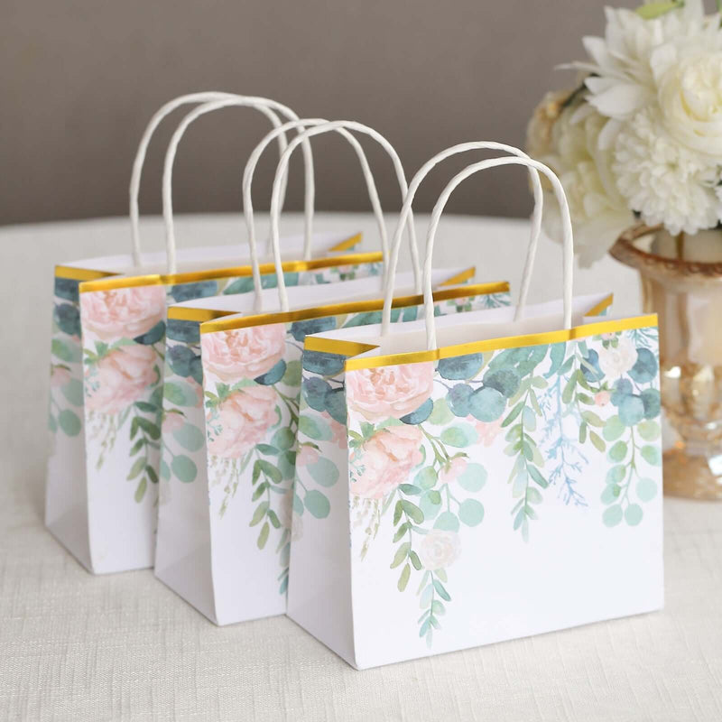 12 Paper Gift Bags with Handles