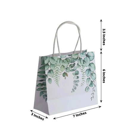 12 Paper Gift Bags with Handles