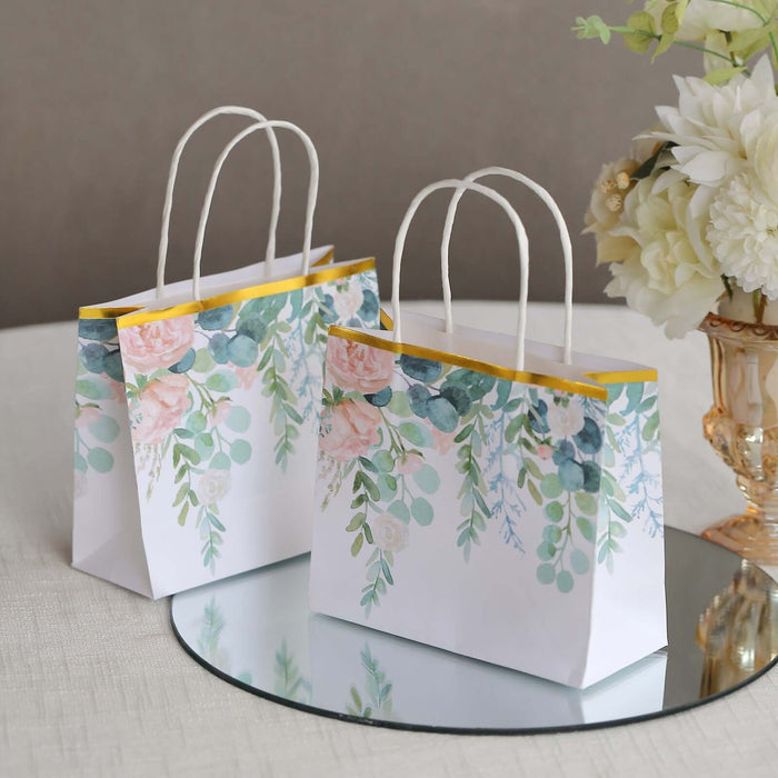 12 Paper Gift Bags with Handles