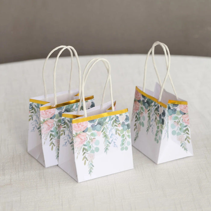 12 Paper Gift Bags With Handles